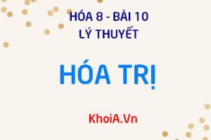 Quy tắc hóa trị là gì? Cách xác định hóa trị của một nguyên tố trong hợp chất AxBy - Lý thuyết Hóa 8 bài 10